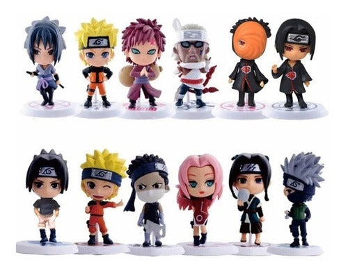Coleção 10 Bonecos (+2 de brinde) Naruto - 8cm