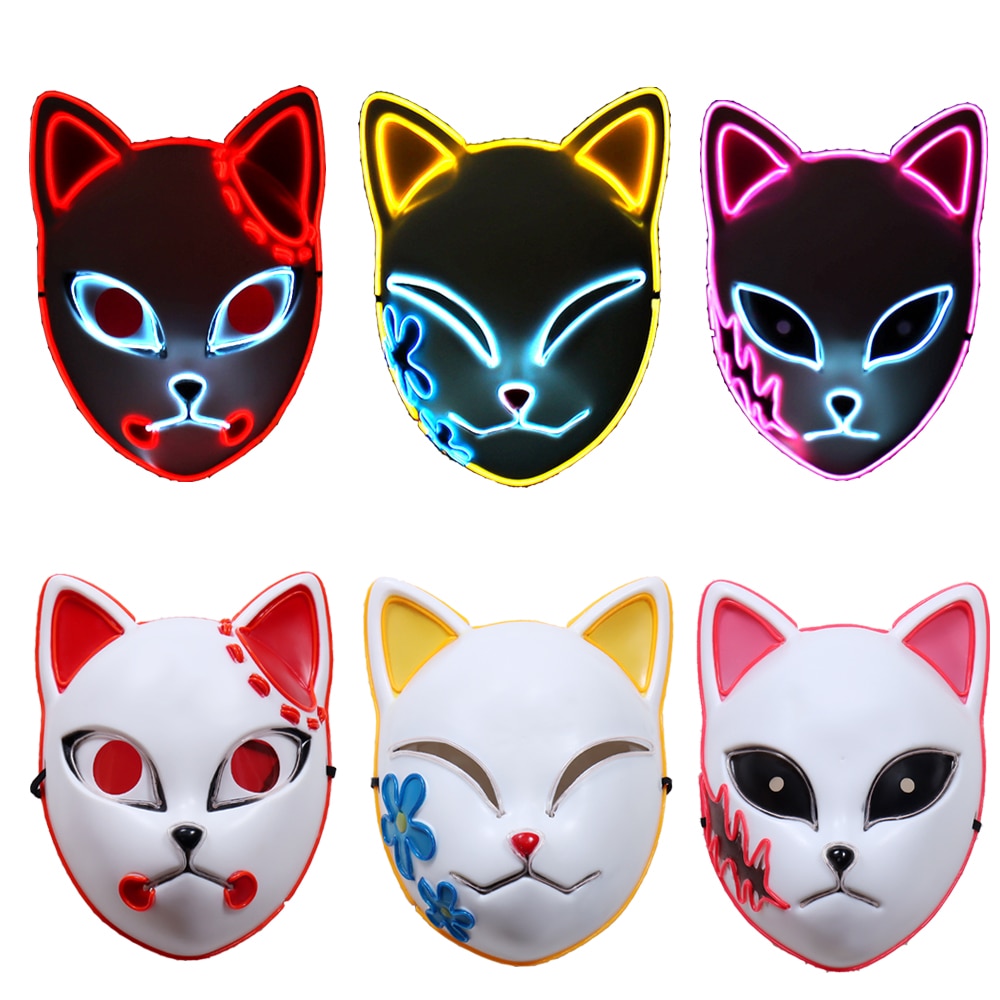 Máscaras de LED - Demon Slayer
