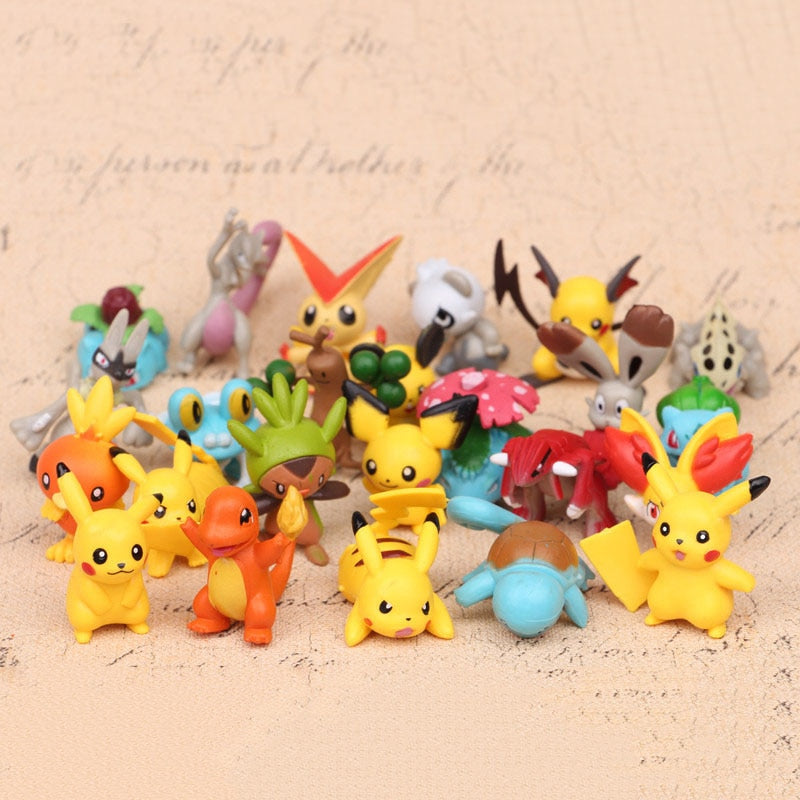 Miniaturas Pokémon  (24 Peças)