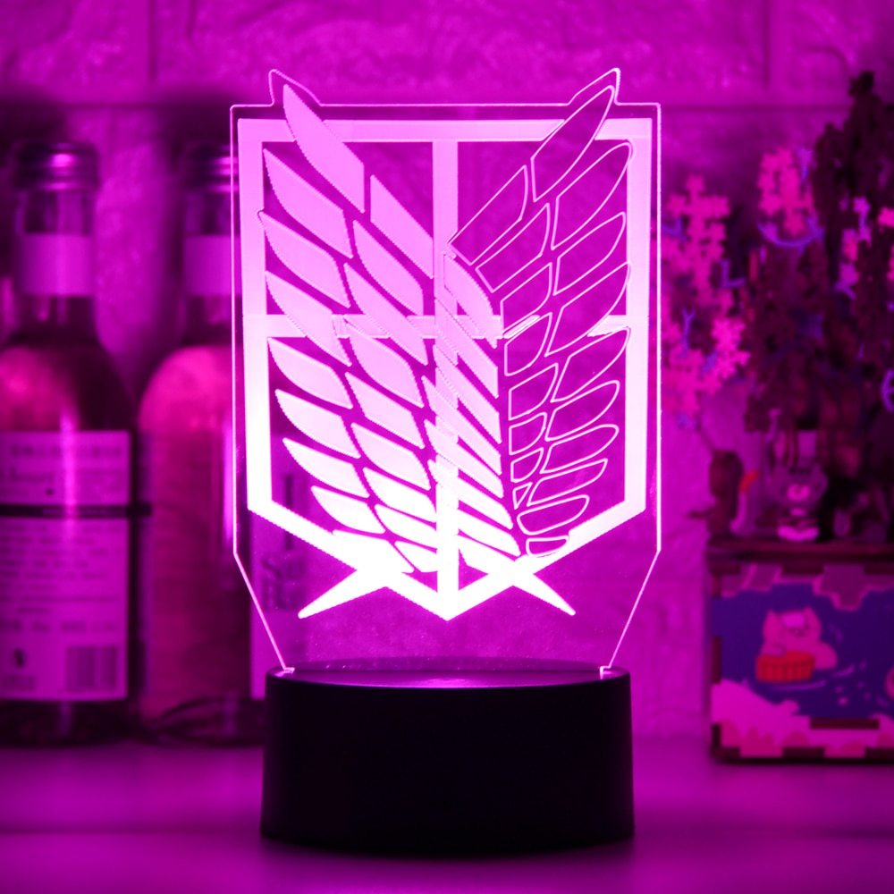 Lâmpada de Mesa LED - Attack on Titan